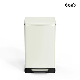 14.5 Gallon Stainless Steel Step Trash Can with Soft-Close Lid