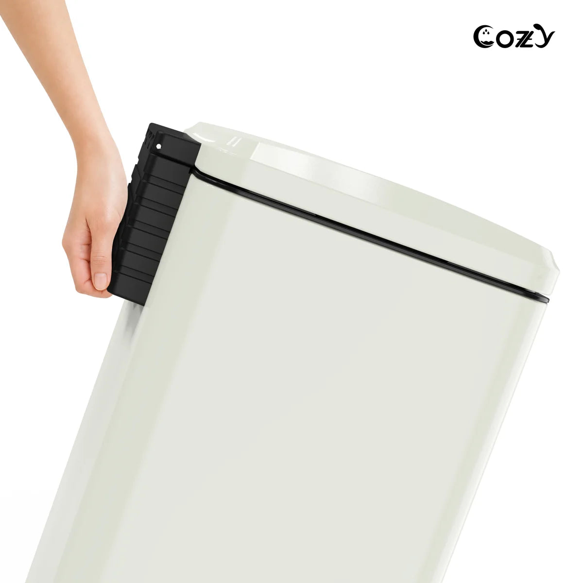 14.5 Gallon Stainless Steel Step Trash Can with Soft-Close Lid