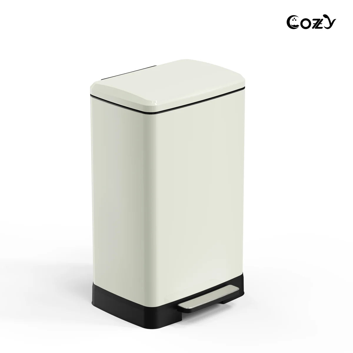 17.2 Gallon Stainless Steel Step Trash Can with Soft-Close Lid