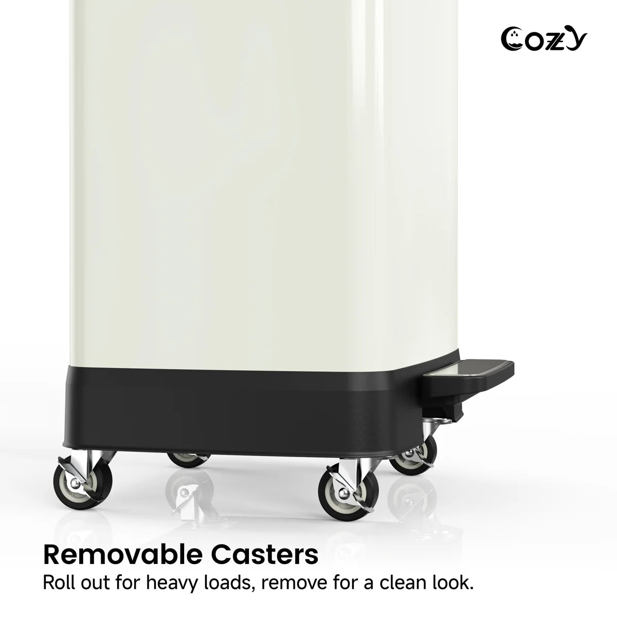 17.2 Gallon Stainless Steel Step Trash Can with Soft-Close Lid