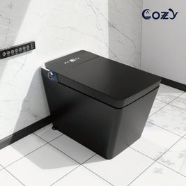 COZY Square Smart Toilet | Foot Sensor, Auto Flush, Tankless & Instant Heat | STBL06-1