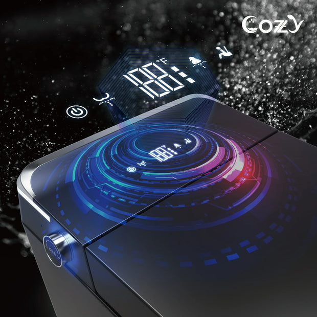 COZY Square Smart Toilet | Foot Sensor, Auto Flush, Tankless & Instant Heat | STBL06-1