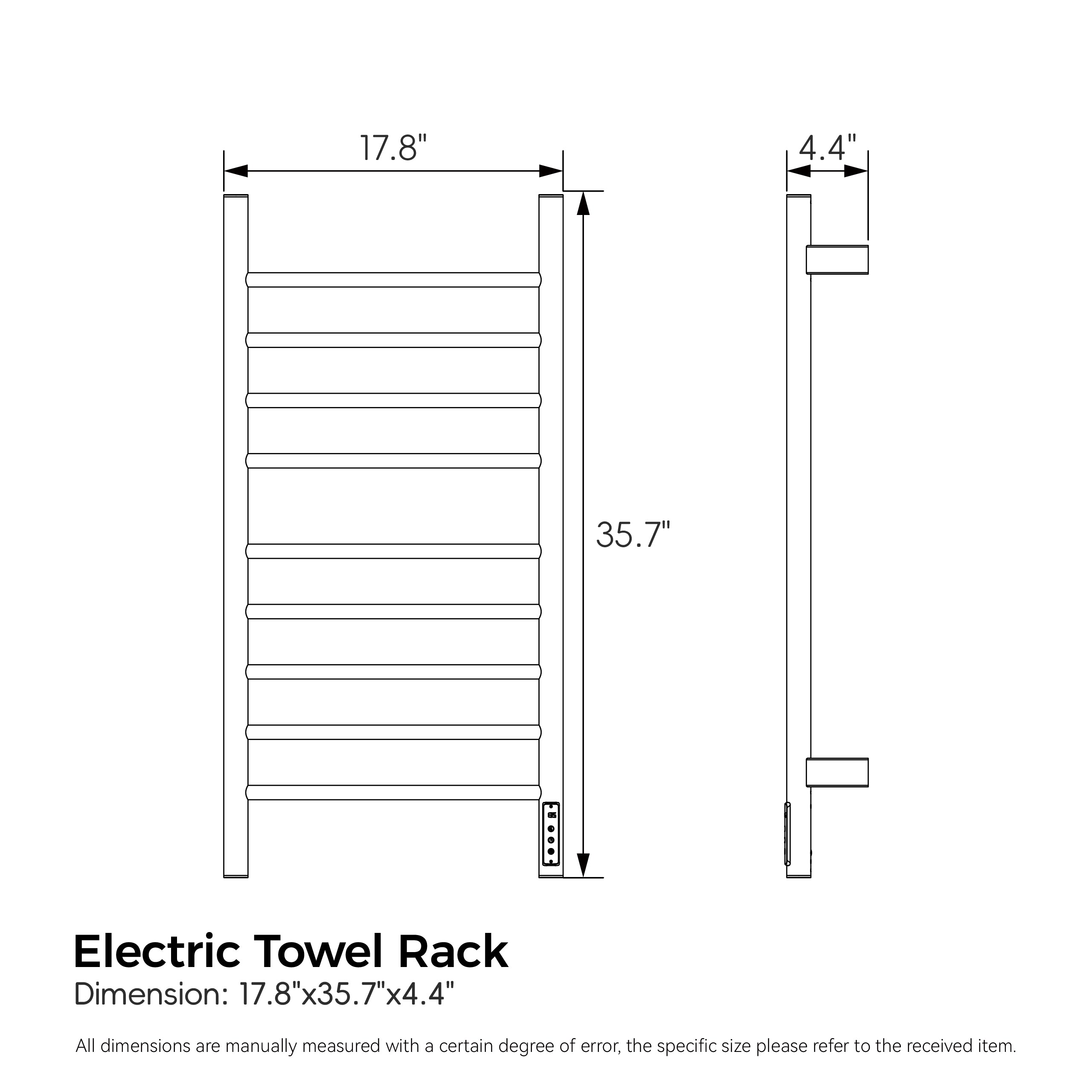 Cozy Electric Heated Towel Rack  EB03-BR-193504