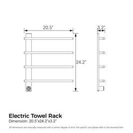 Cozy Electric Heated Towel Rack EB04-BG-242003
