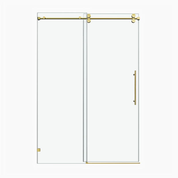 Cozy 48’‘/54"/60"/72'' x 76"Frameless Single Sliding Shower Tub Door  TP-GD10-BG-4876