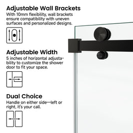COZY Single sliding shower door(Local Pickup Only)