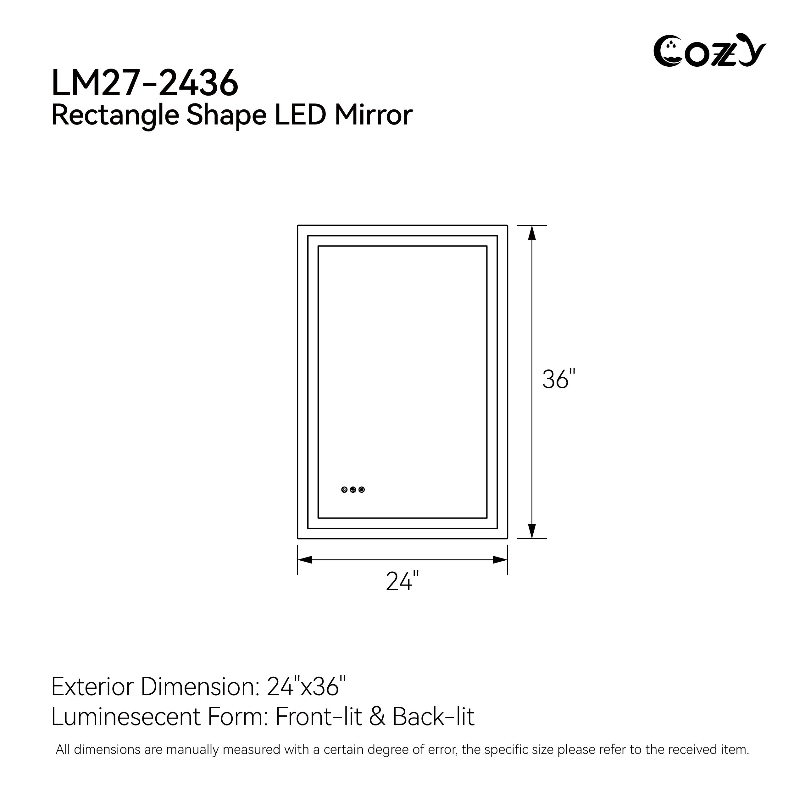 COZY LED Mirrior (Local Pickup Only)