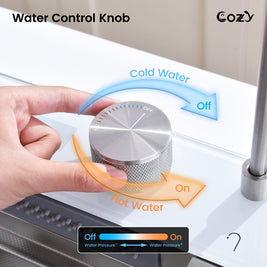 Cozy sink water control knob