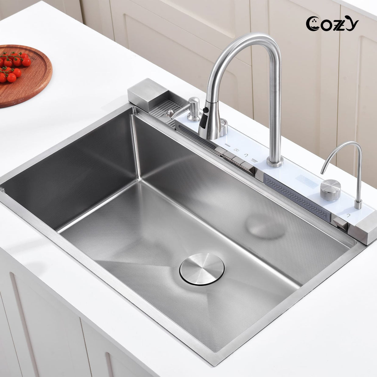 Cozy stainless steel kitchen sink