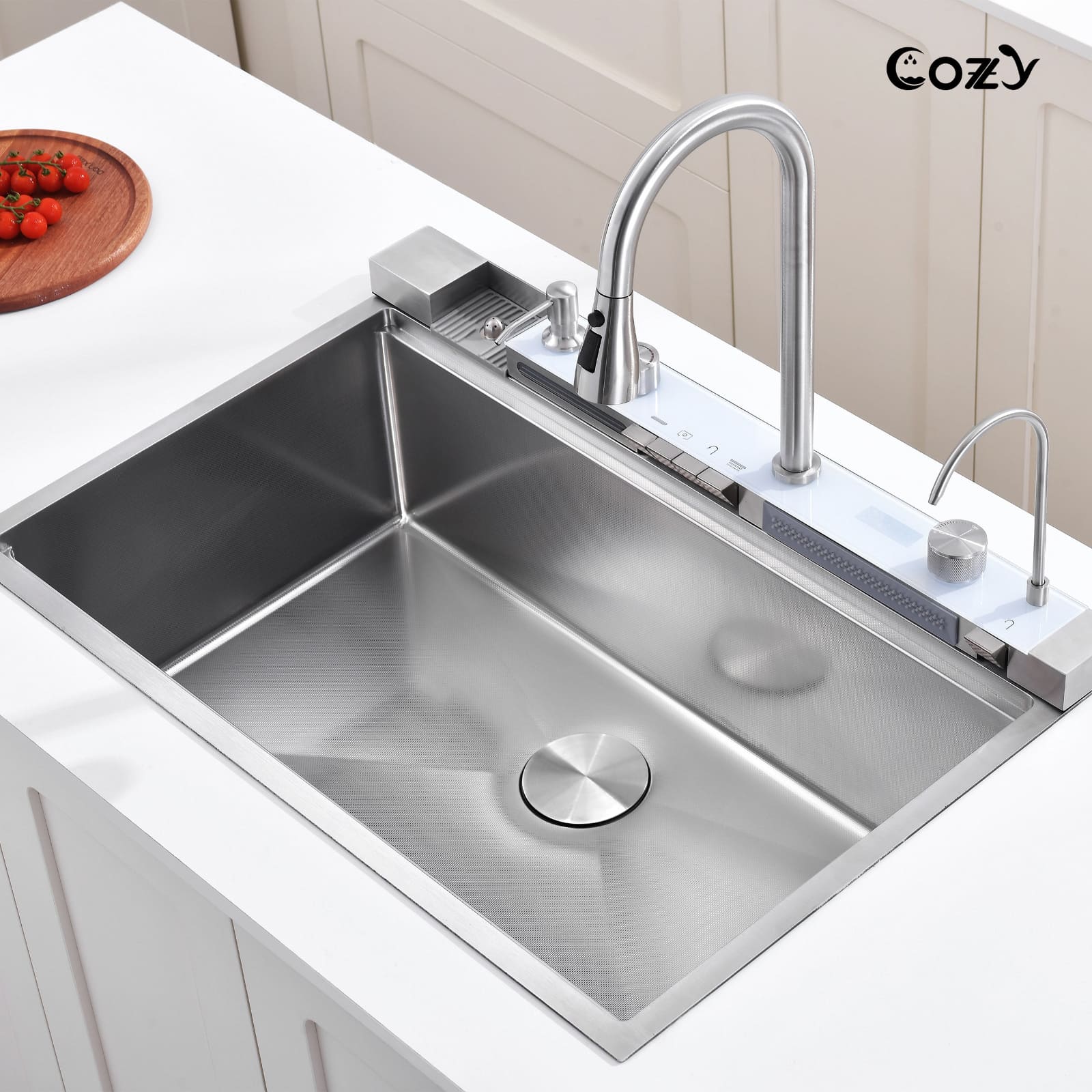 Cozy stainless steel kitchen sink