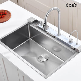 Cozy stainless steel kitchen sink