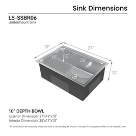 COZY Stainless Steel Kitchen Sink, 27