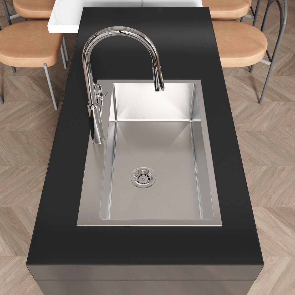 COZY Stainless Steel Kitchen Sink, 30