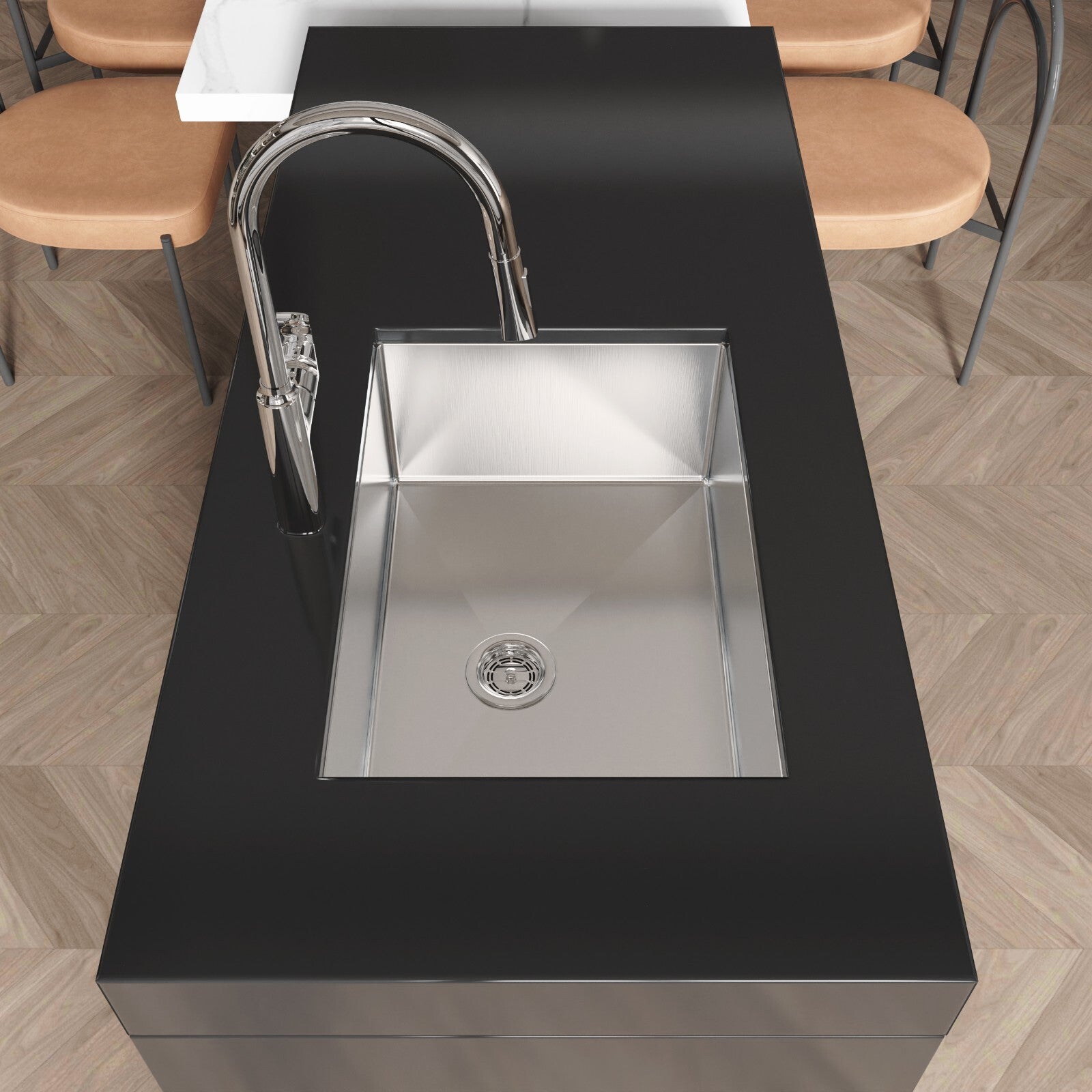 COZY Stainless Steel Kitchen Sink, 27