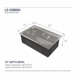 COZY Stainless Steel Kitchen Sink, 30