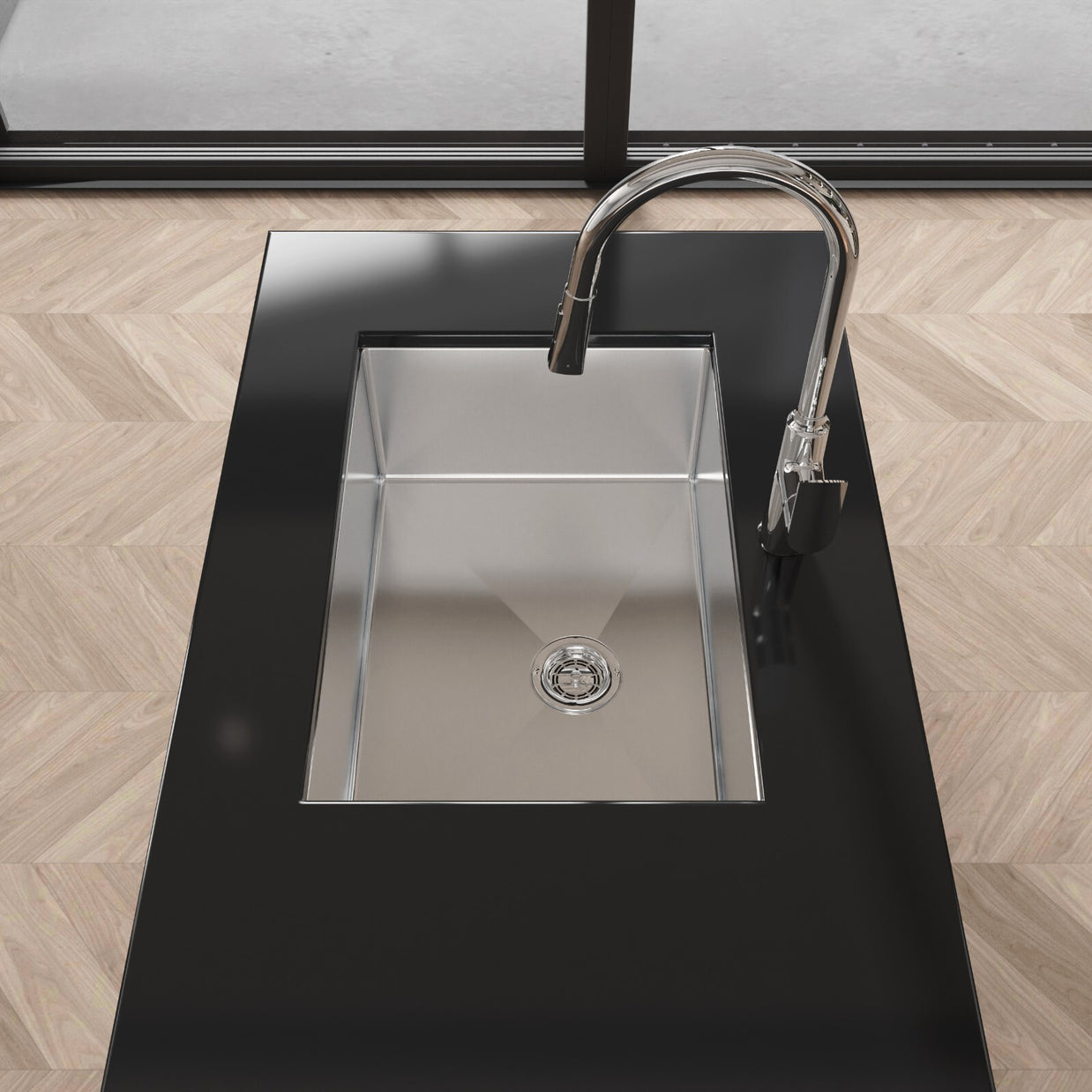 COZY Stainless Steel Kitchen Sink, 27