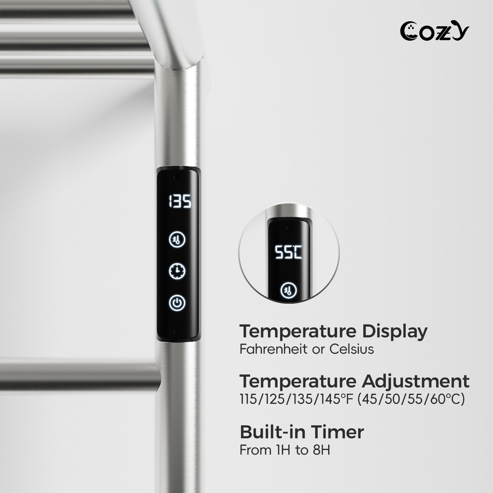 Cozy Electric Heated Towel Rack EB02