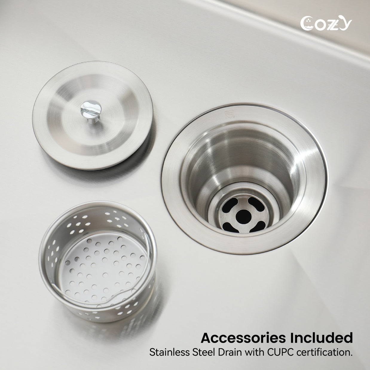 COZY Stainless Steel Kitchen Sink, 30