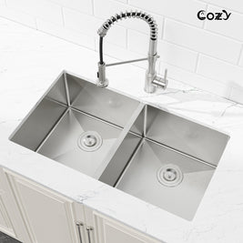 COZY Stainless Steel Kitchen Sink, 33