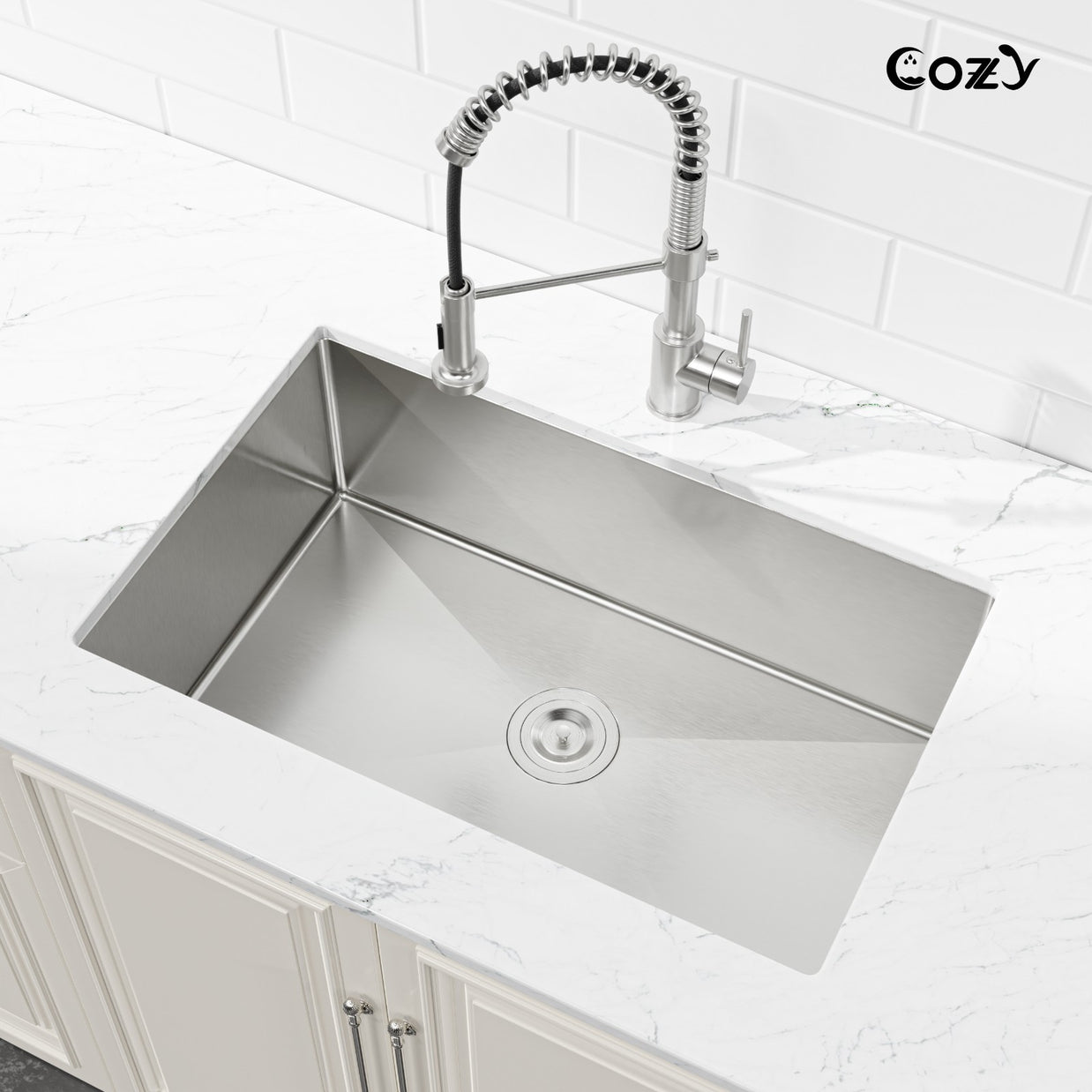 COZY Stainless Steel Kitchen Sink, 30