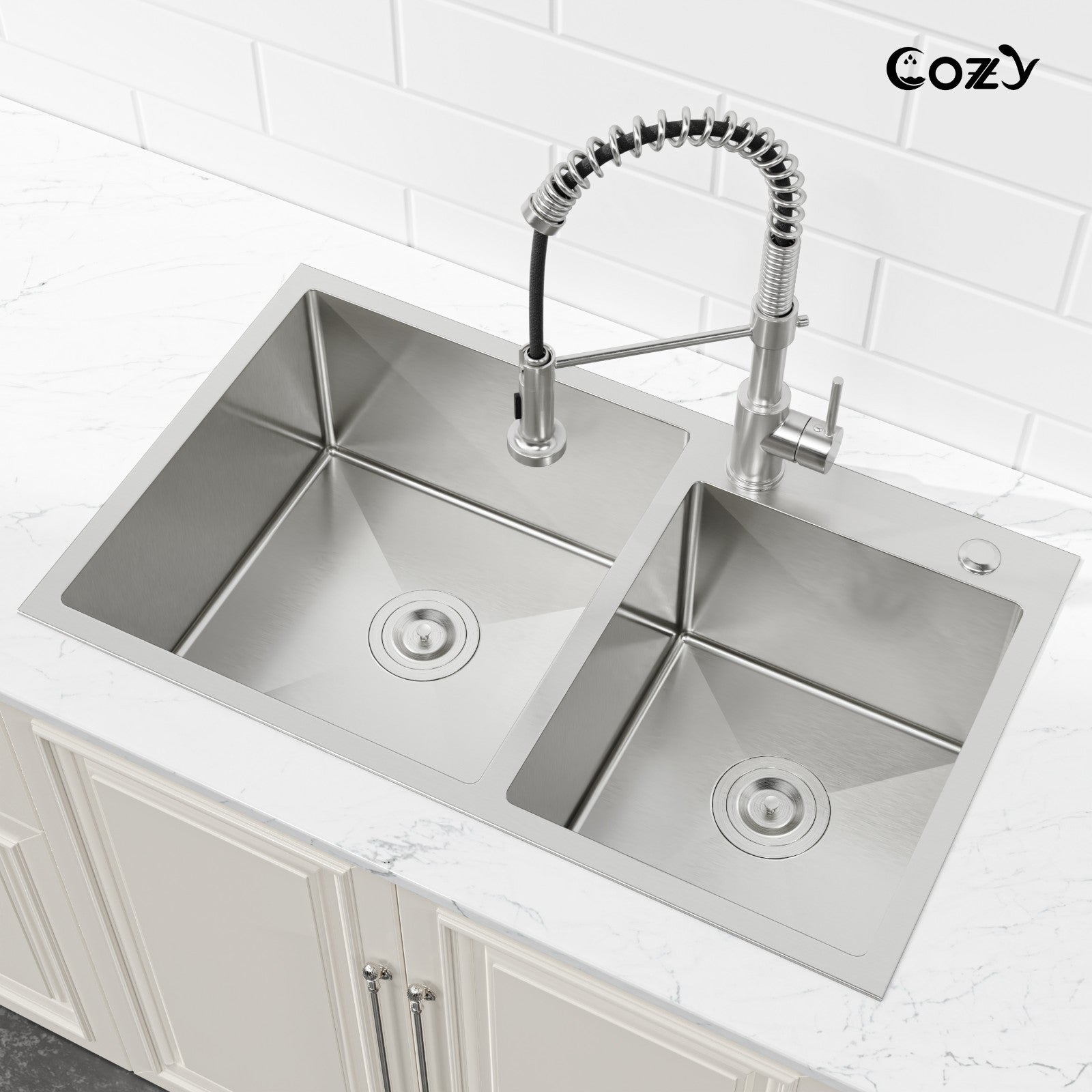 COZY Stainless Steel Kitchen Sink, 32