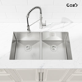 COZY Stainless Steel Kitchen Sink, 33