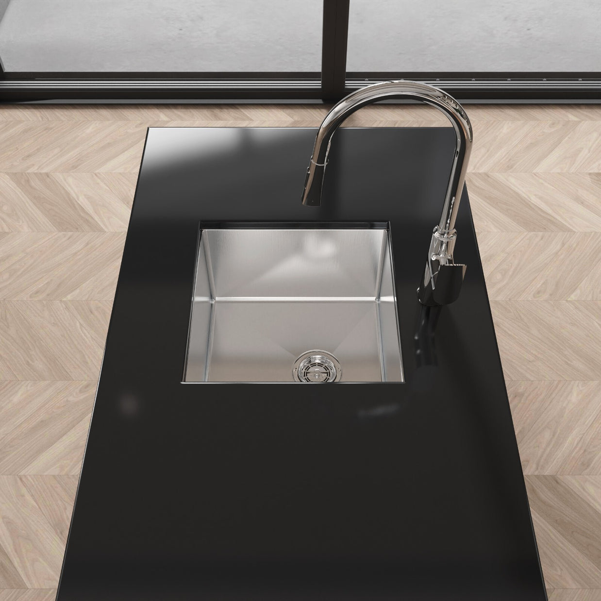 COZY Stainless Steel Kitchen Sink, 18