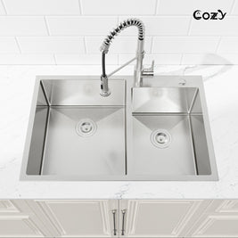 COZY Stainless Steel Kitchen Sink, 33