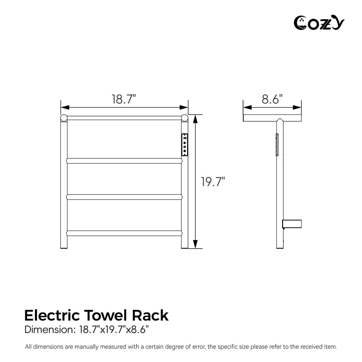 Cozy Electric Heated Towel Rack EB02