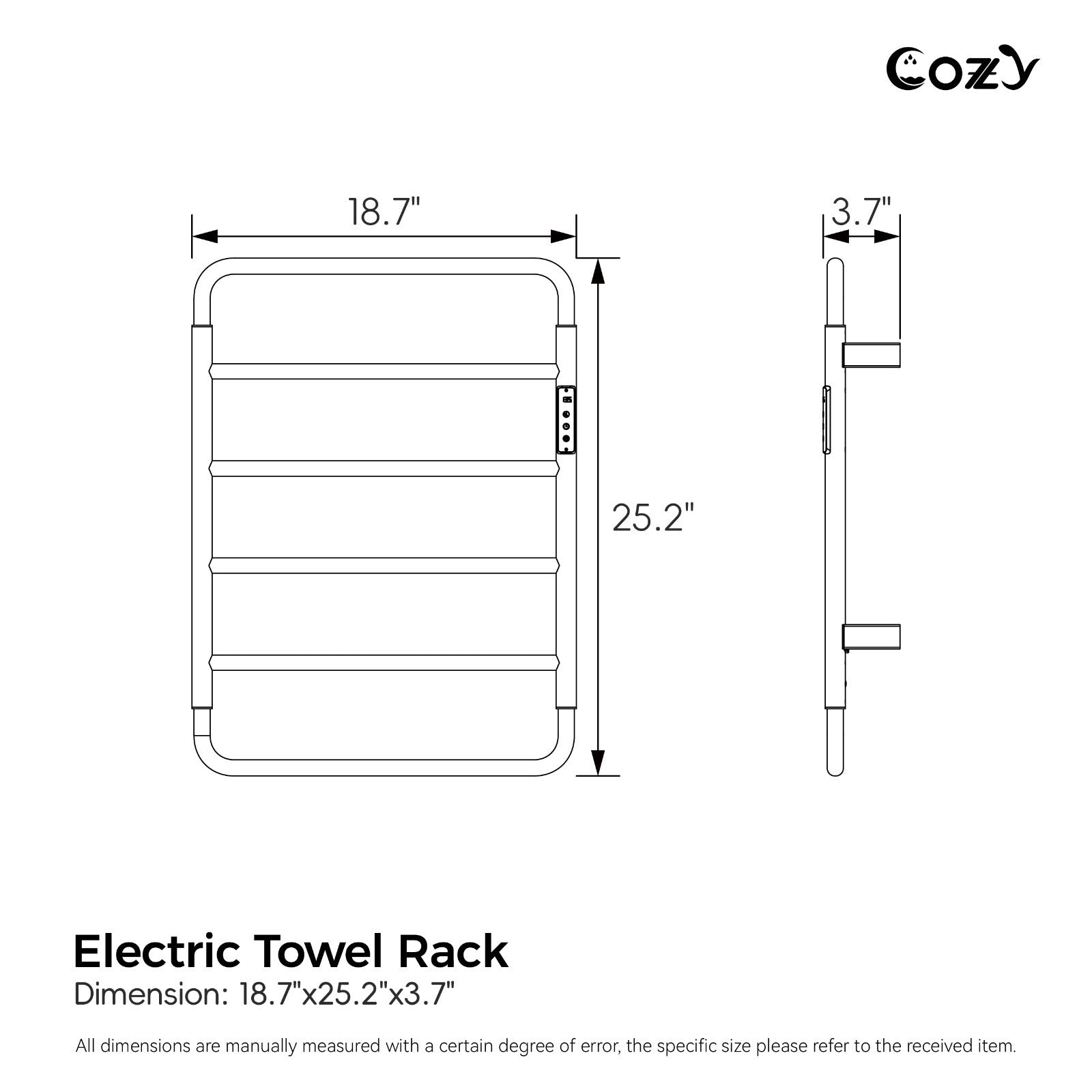 Cozy Electric Heated Towel Rack EB01