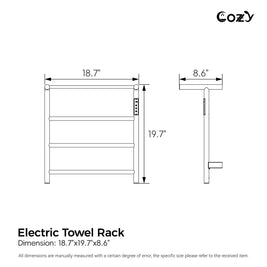 Cozy Electric Heated Towel Rack EB02