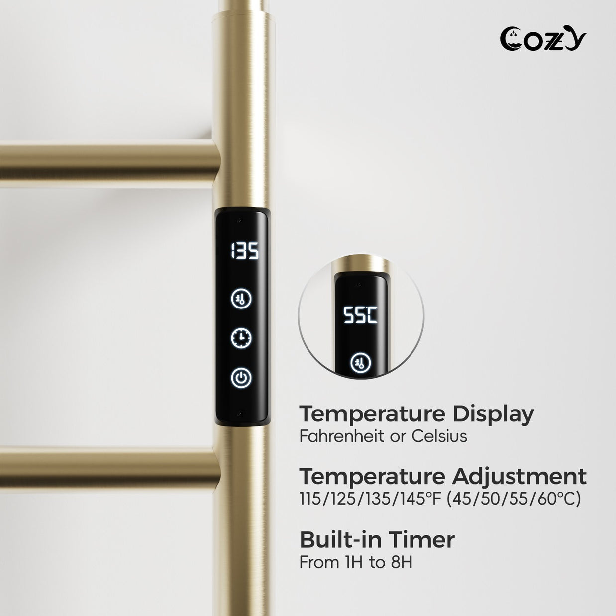 Cozy Electric Heated Towel Rack EB01