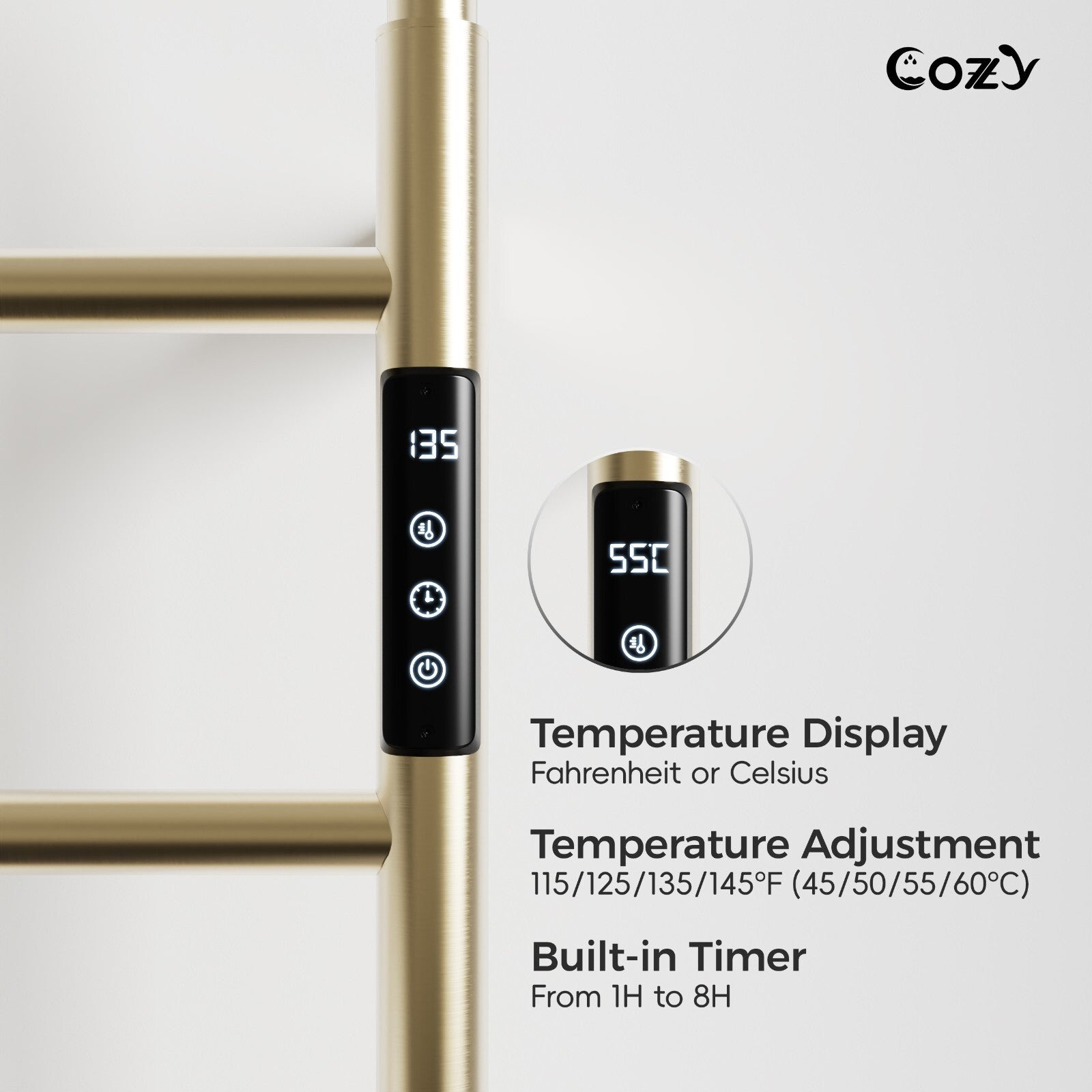 Cozy Electric Heated Towel Rack EB01