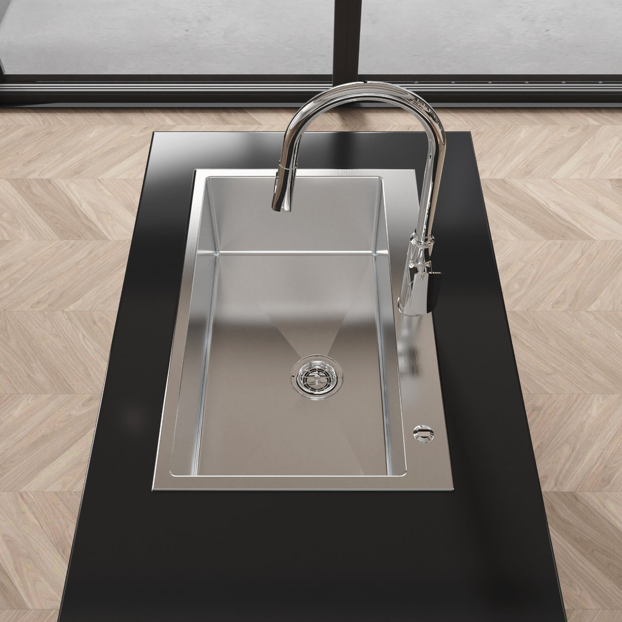 COZY Stainless Steel Kitchen Sink, 30