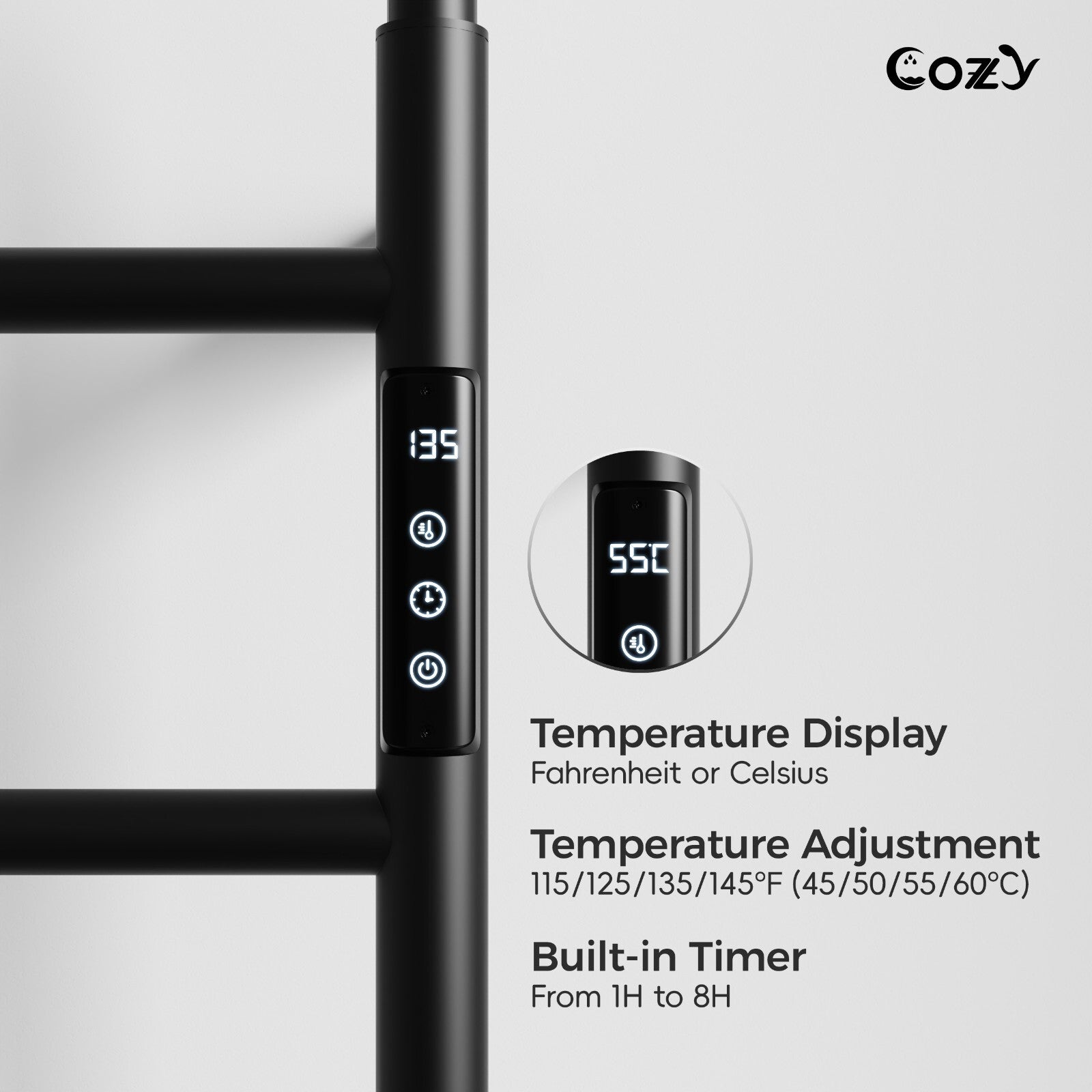 Cozy Electric Heated Towel Rack EB01