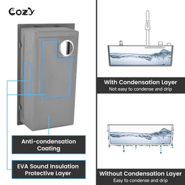 Multifunctional Overmount Sink with Pull-down&Waterfall Faucet&Cutting Board