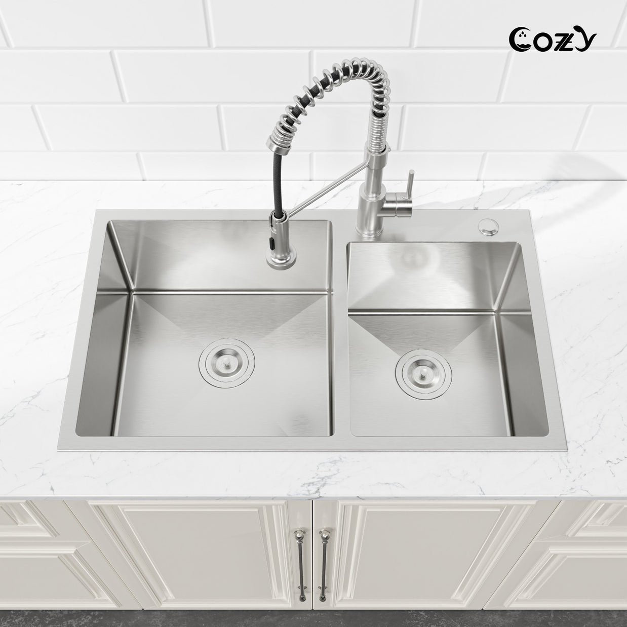 COZY Stainless Steel Kitchen Sink, 32