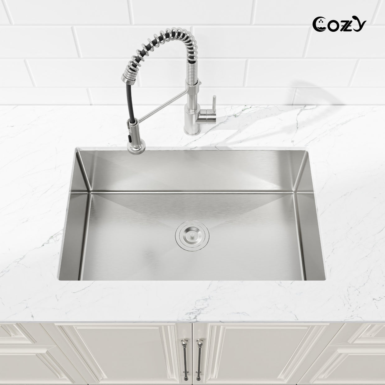 COZY Stainless Steel Kitchen Sink, 30
