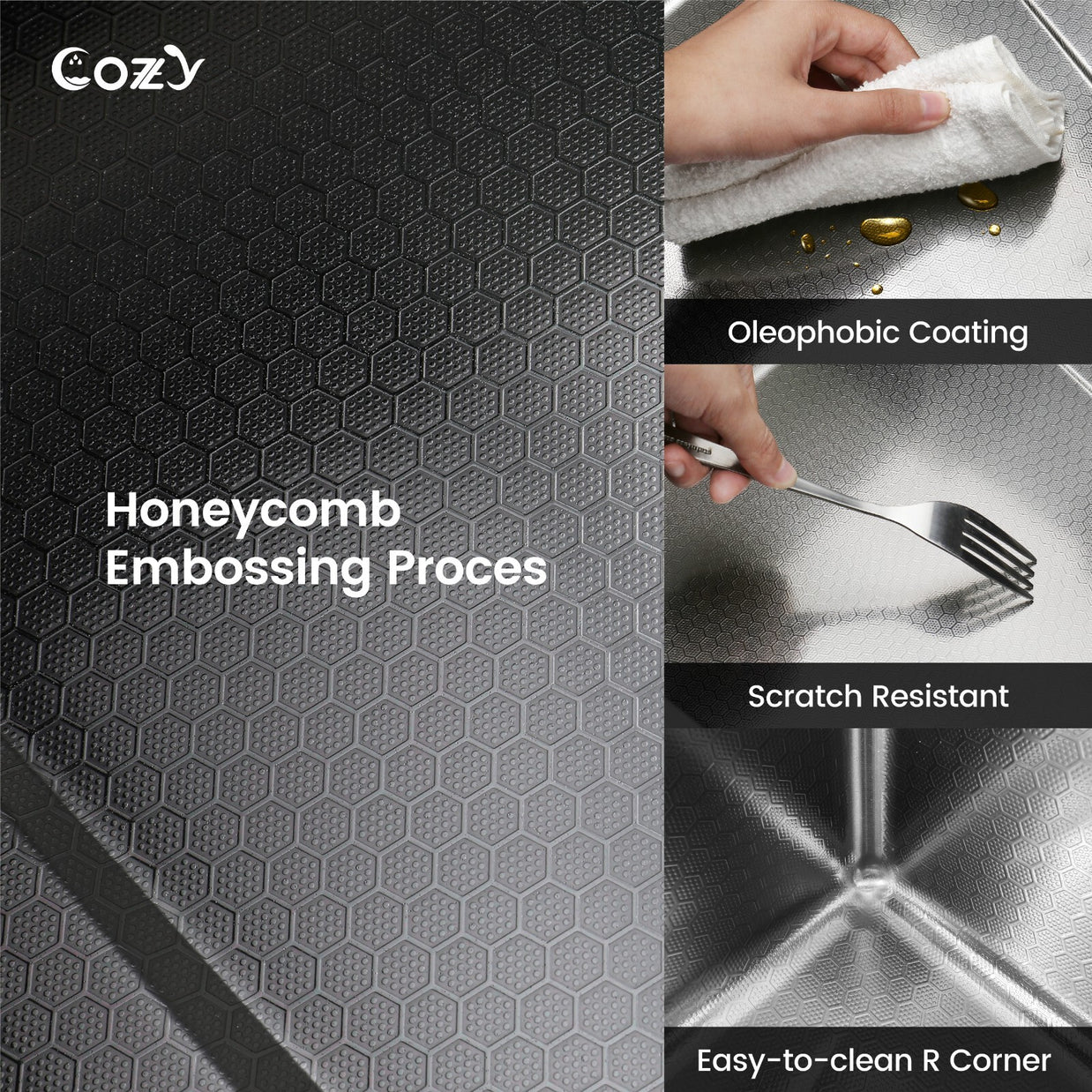 Multifunctional Overmount Sink with Pull-down&Waterfall Faucet&Cutting Board